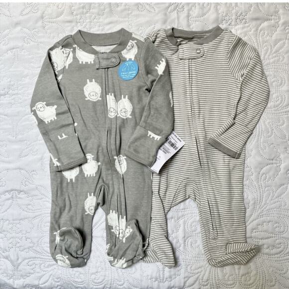 NWT Carter's Footie PJ Bundle Size NB - Picture 2 of 5